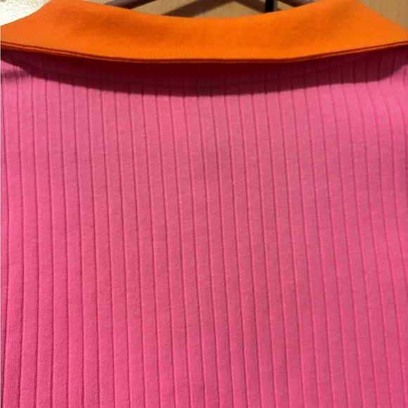 H&M Pink Bodycon dress with Orange collar - Picture 5 of 5